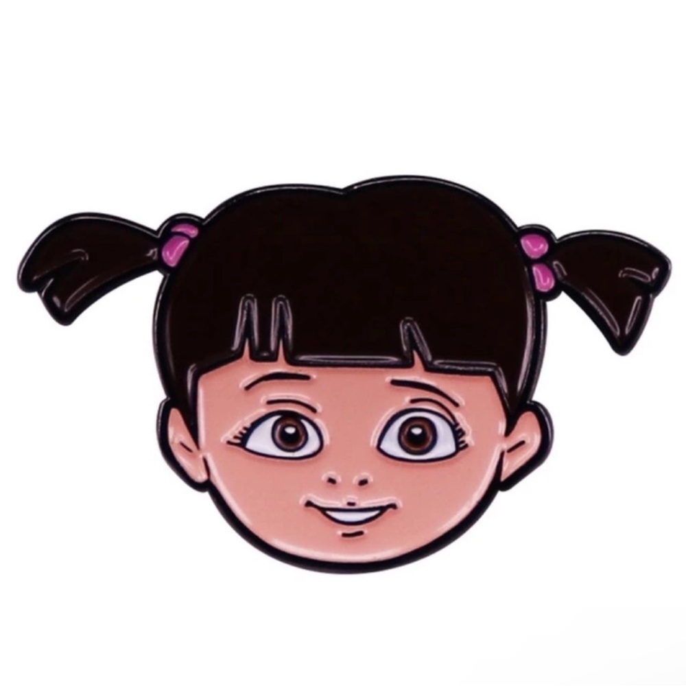 Boo Enamel Pin, Monsters, Inc. 2001 Comedy/Adventure Cartoon Enamel Pin